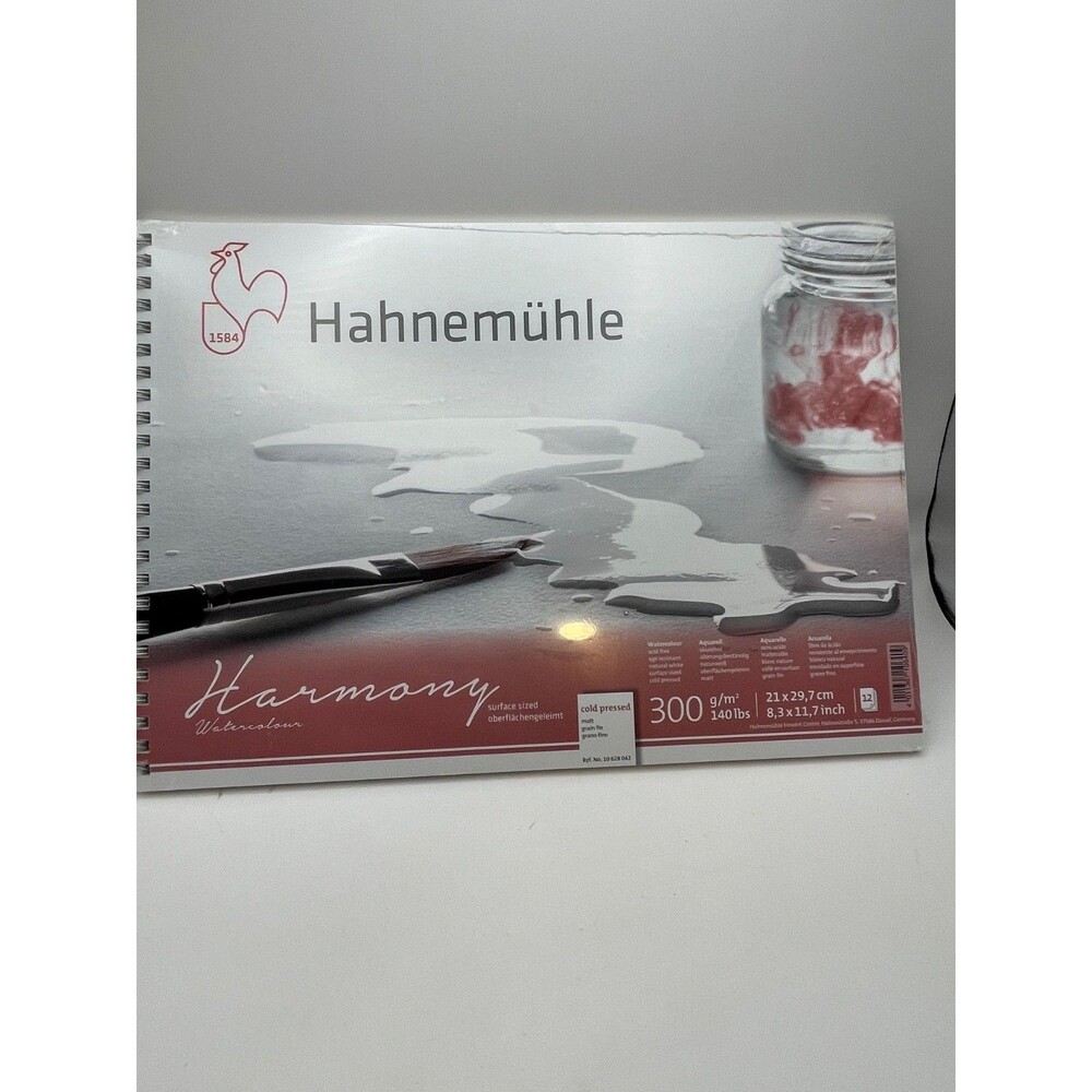 Hahnemuhle Harmony Watercolor Pad 300gsm Cold Press 8.3x11.7 New